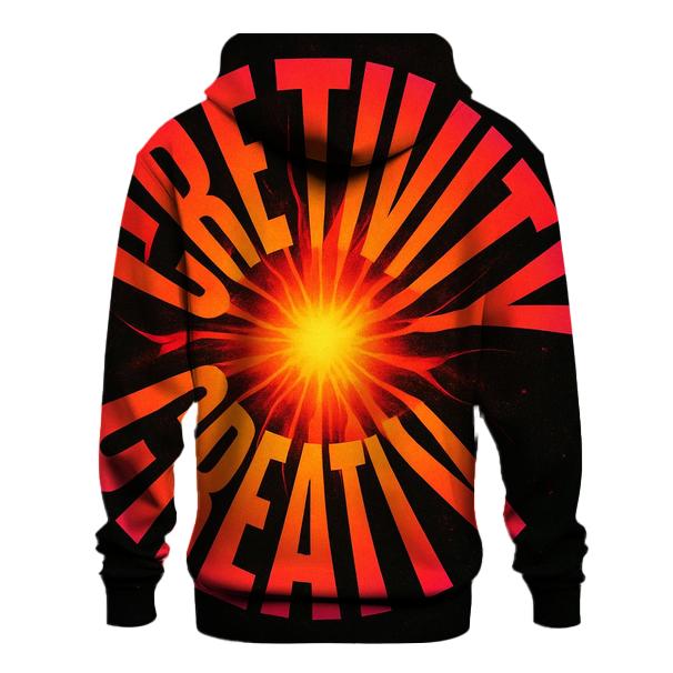 Solar Flare Typography Bloom graphic hoodies