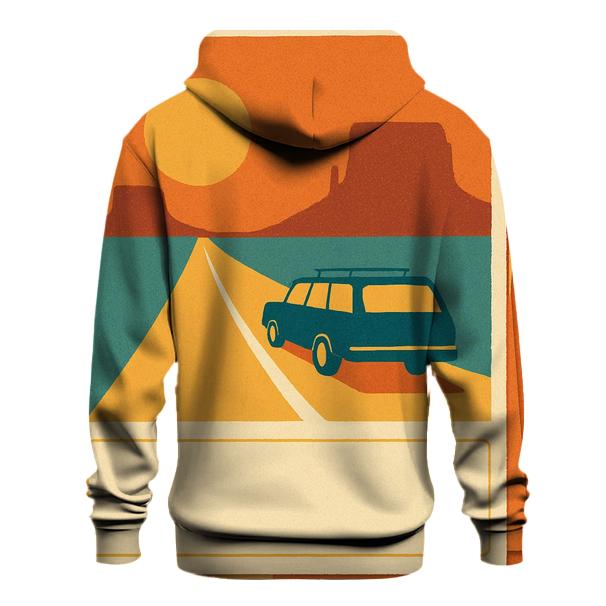 Seventies Road Trip Postcard Collage hoodie trends