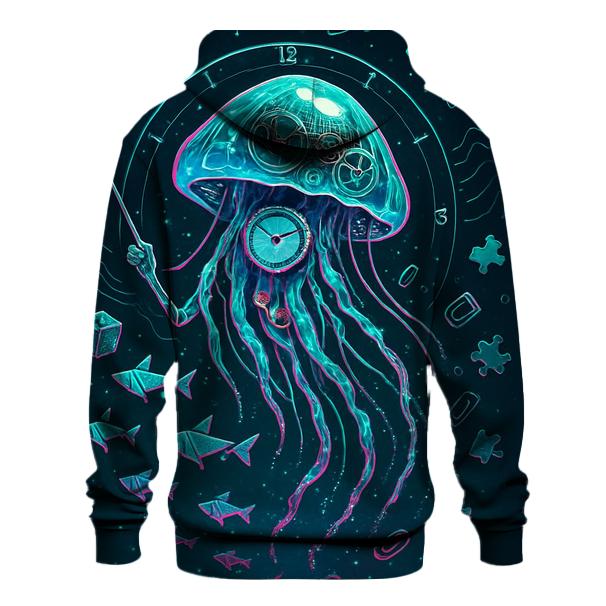 The Clockwork Jellyfish Parade pullover hoodies