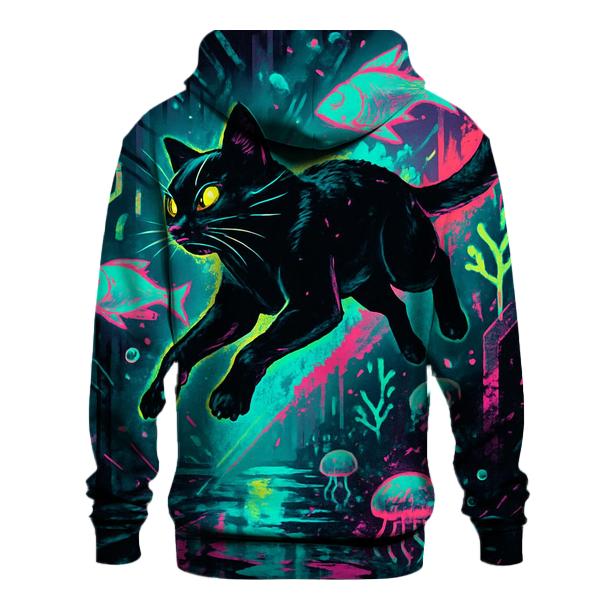 Neon Bubble Reef Alley Cat hoodie designs