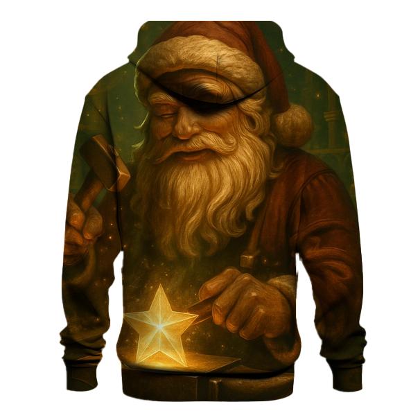Clockwork Workshop Santa With Starlit Toy Forge heavyweight hoodies