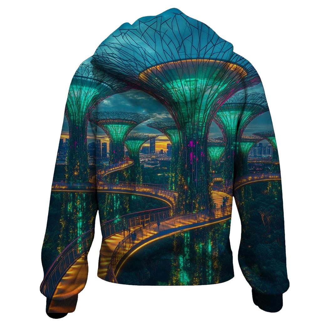 Gardens By The Bay Supertree Grove - Singapore embroidered hoodies