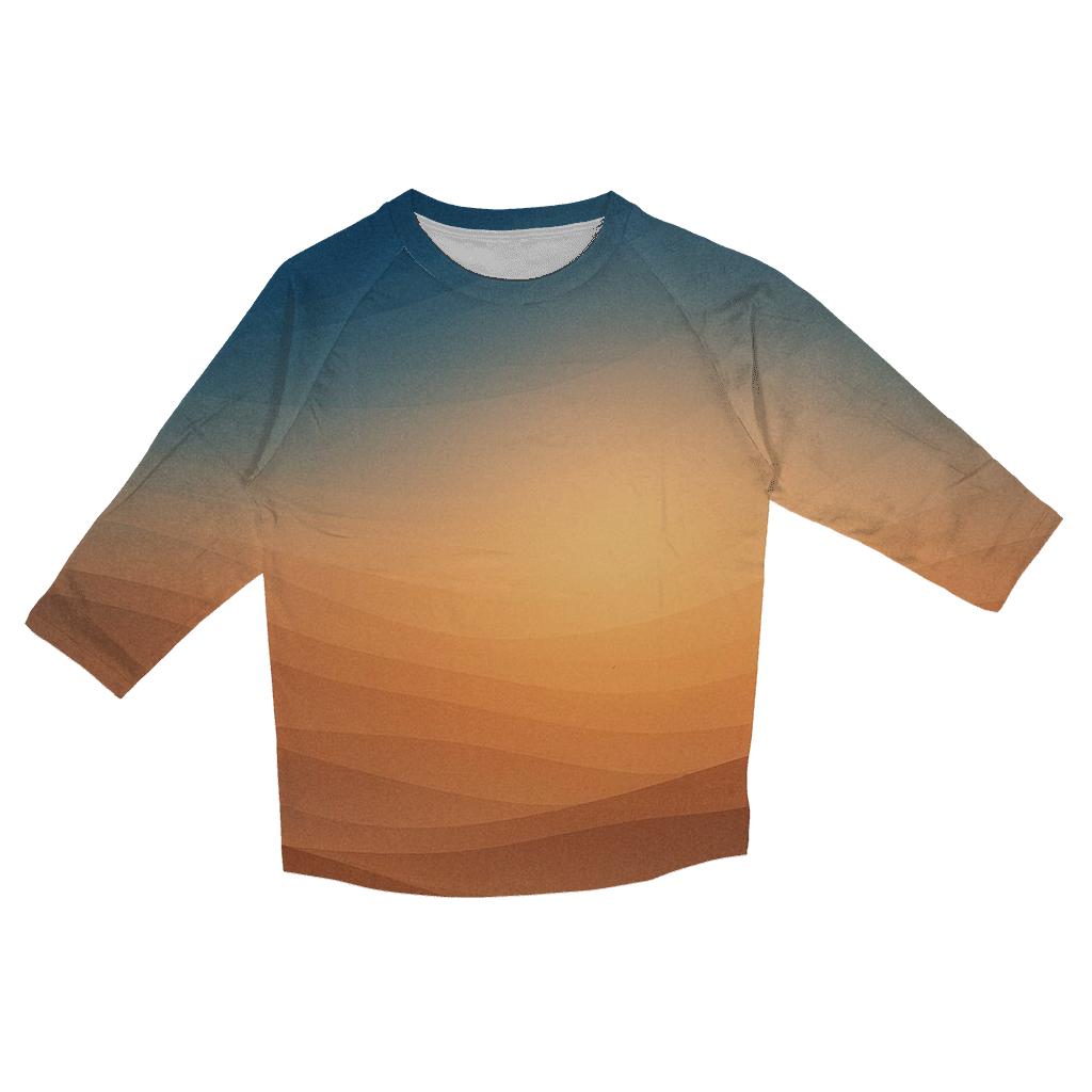 Cobalt Sandstorm Bloom cotton quarter sleeve shirts