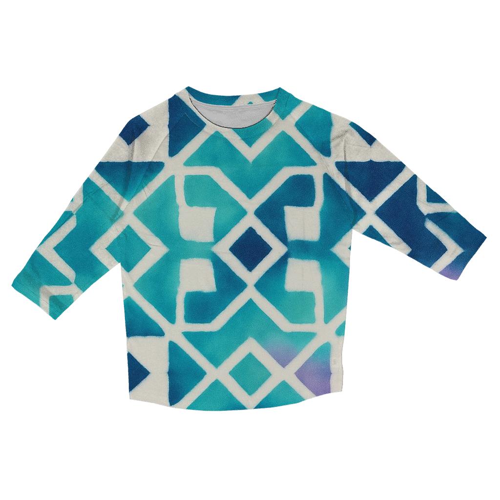 Aurora Itajime Clamp Grid casual three quarter sleeve shirts