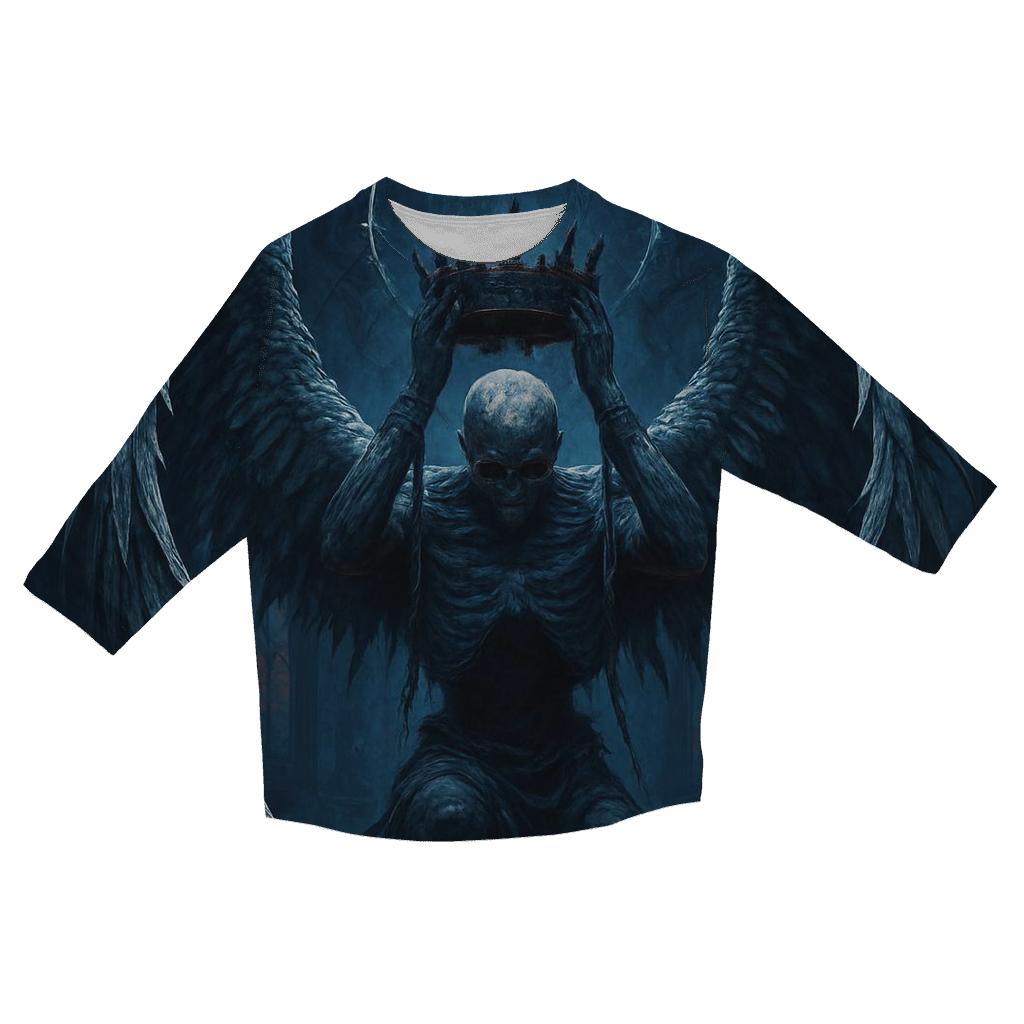 Crown Of The Drowned Seraph casual three quarter sleeve shirts