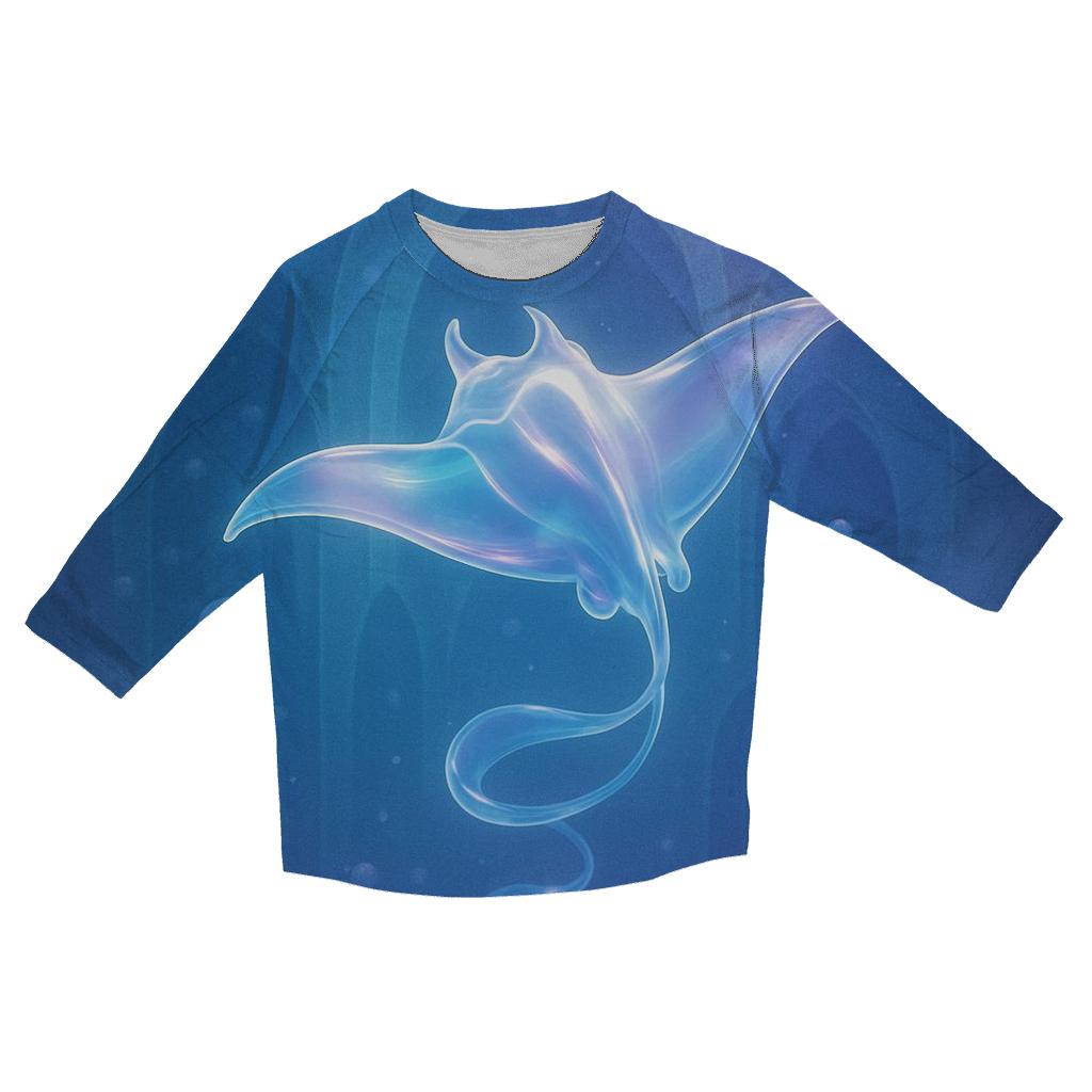Prismatic Tide Cathedral fashion 3/4 sleeve shirts