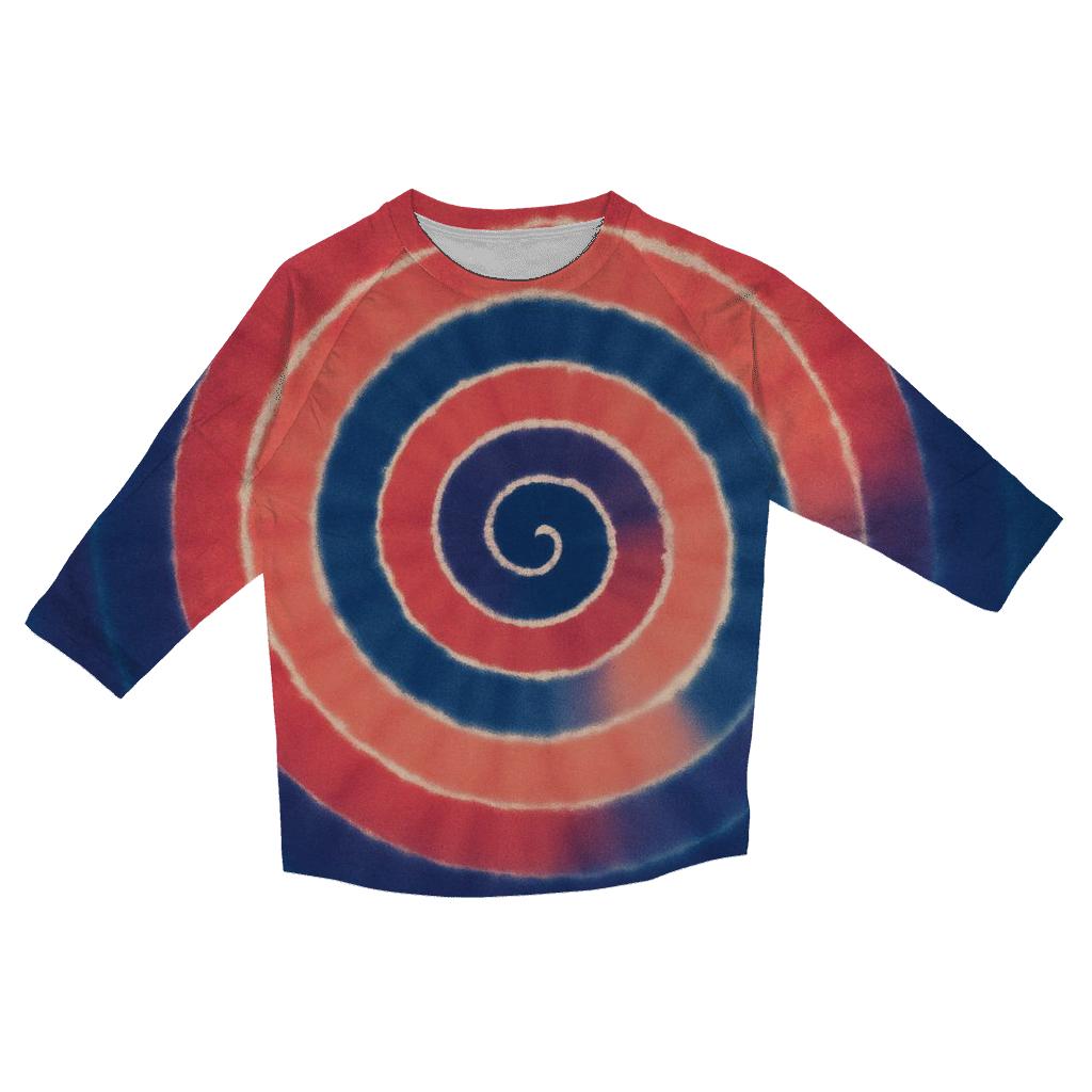 Eclipse Overdye Spiral Bullseye personalized 3/4 sleeve tees
