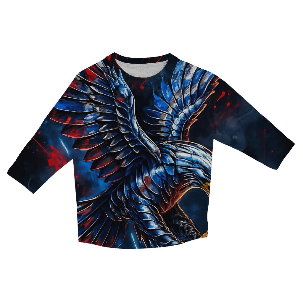 Neon Foundry Flag Eagle designer 3/4 sleeve blouses