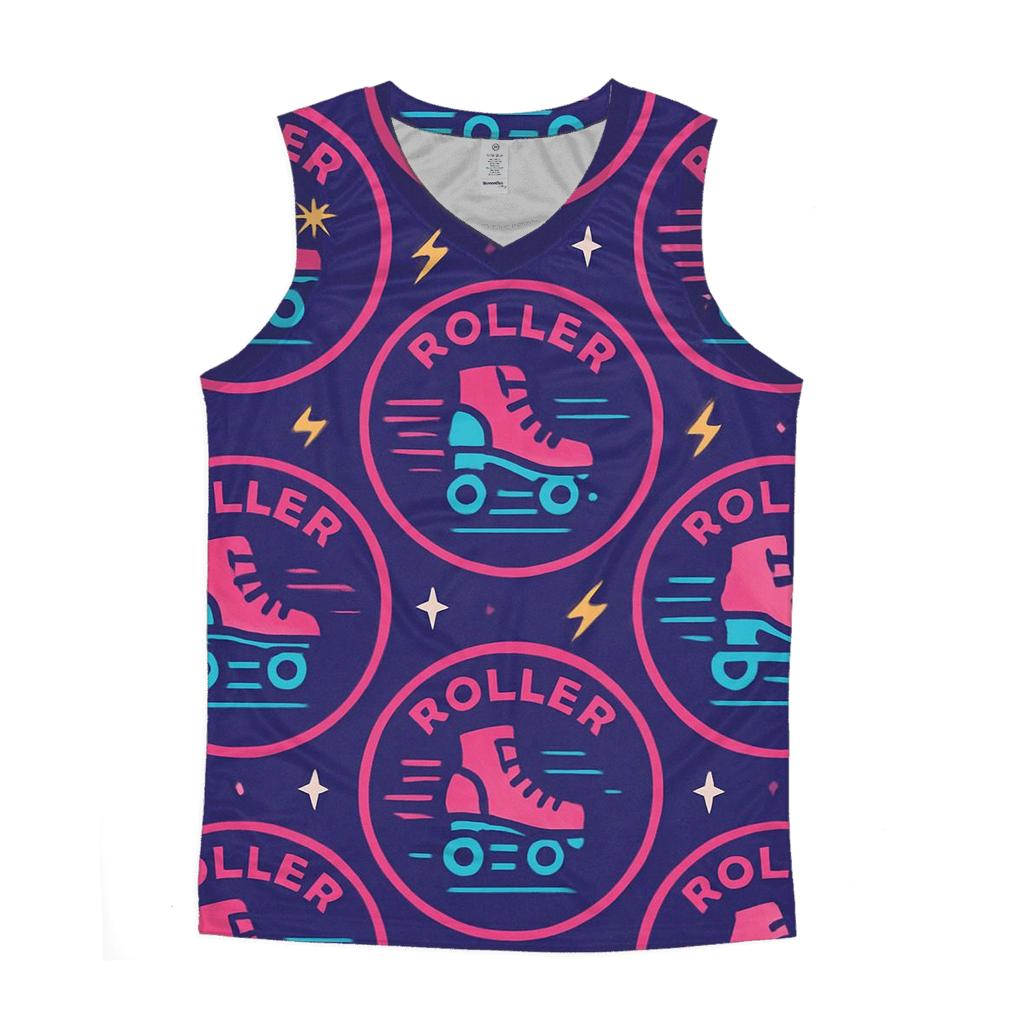 Laser Roller Rink Badges stylish racerback tanks