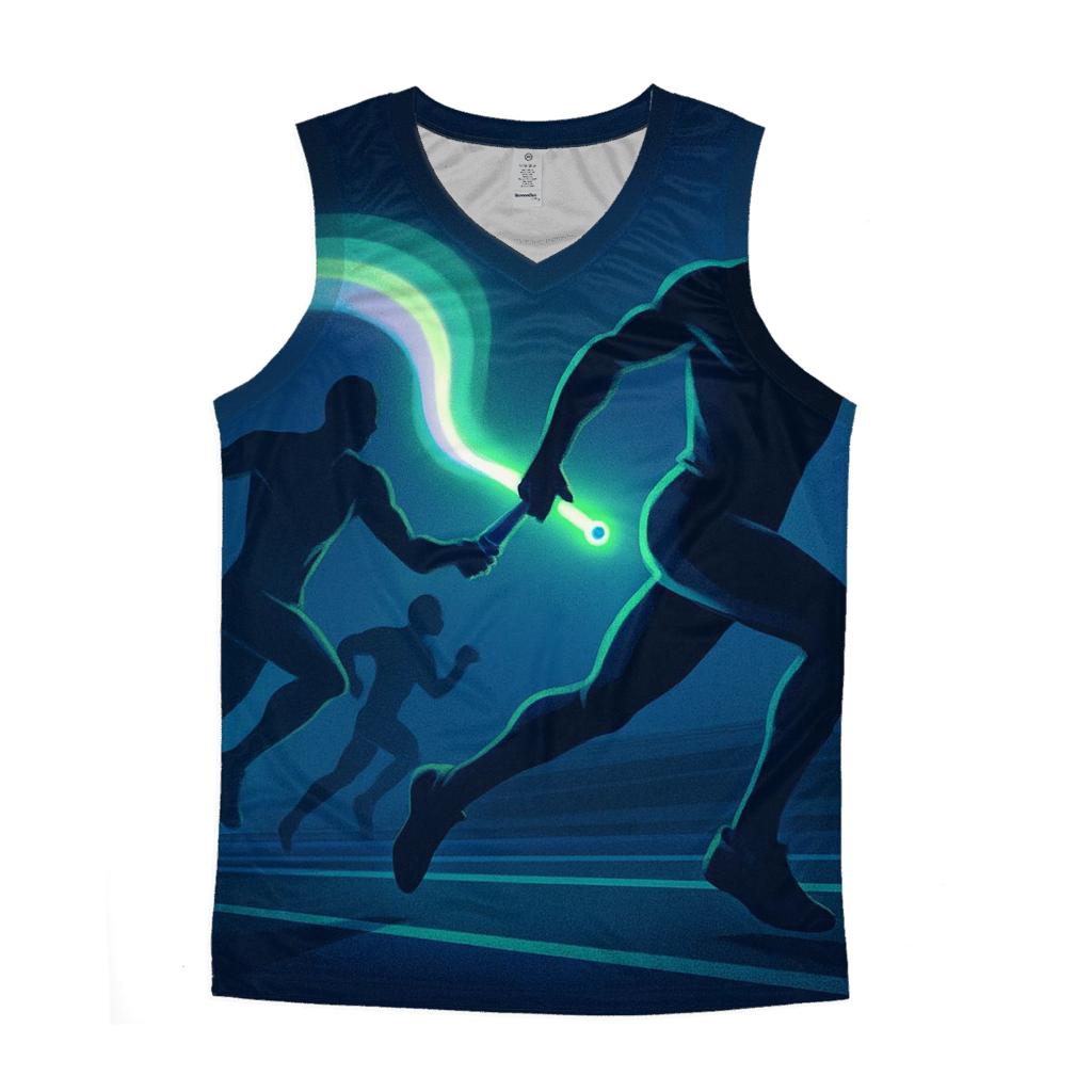 Aurora Sprint Relay graphic print tank tops