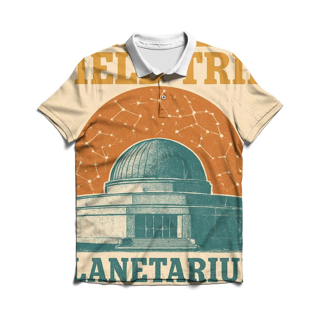 Worn Planetarium Field Trip Poster stylish collar polo tees