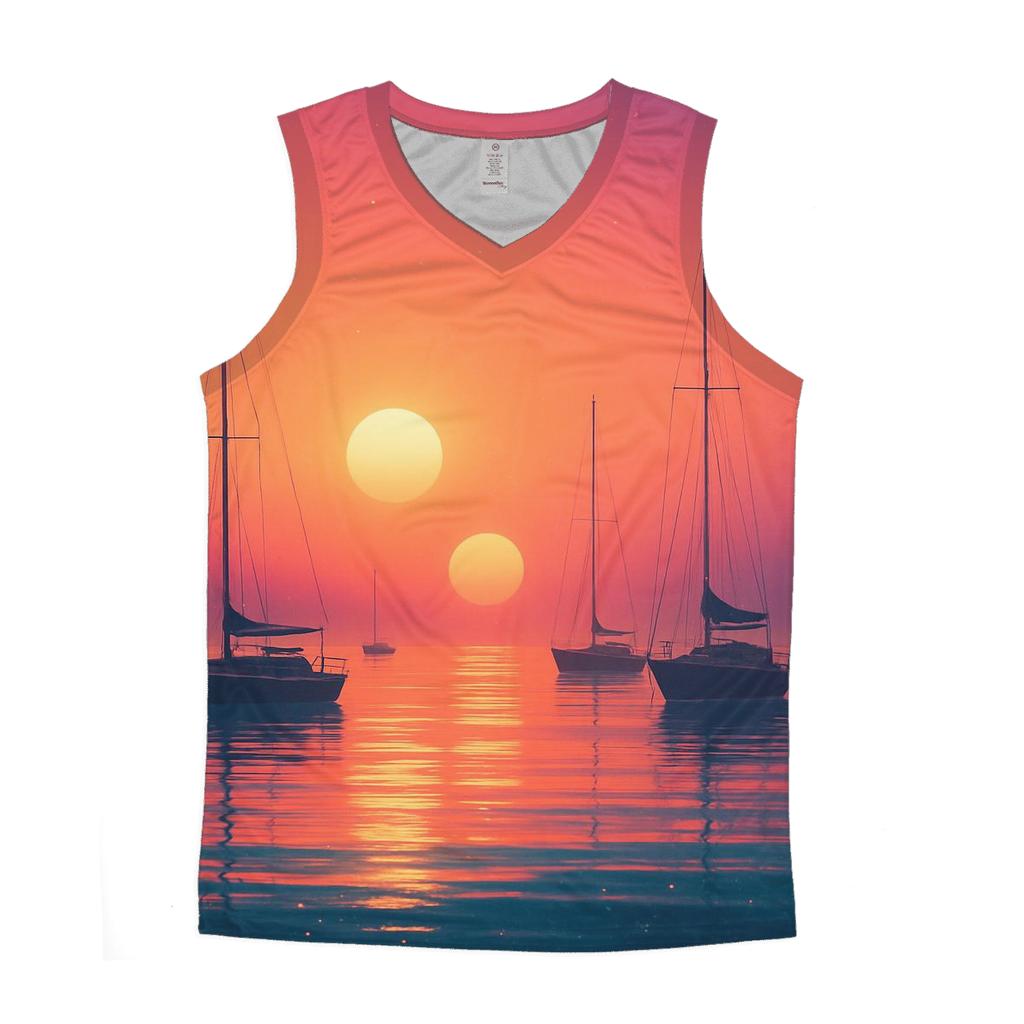 Celestial Harbor Afterglow casual summer tank tops