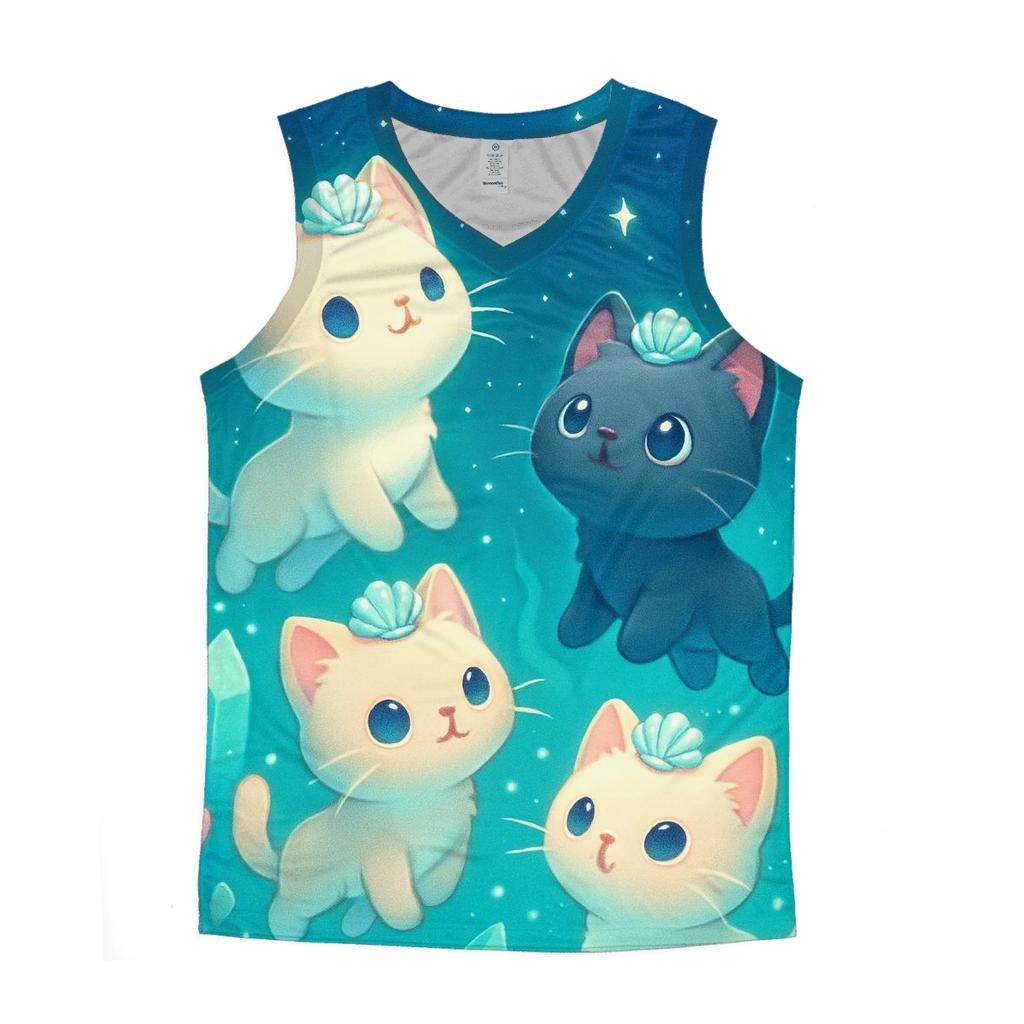 Crystal Reef Starwatch Kittens trendy fitted tank tops