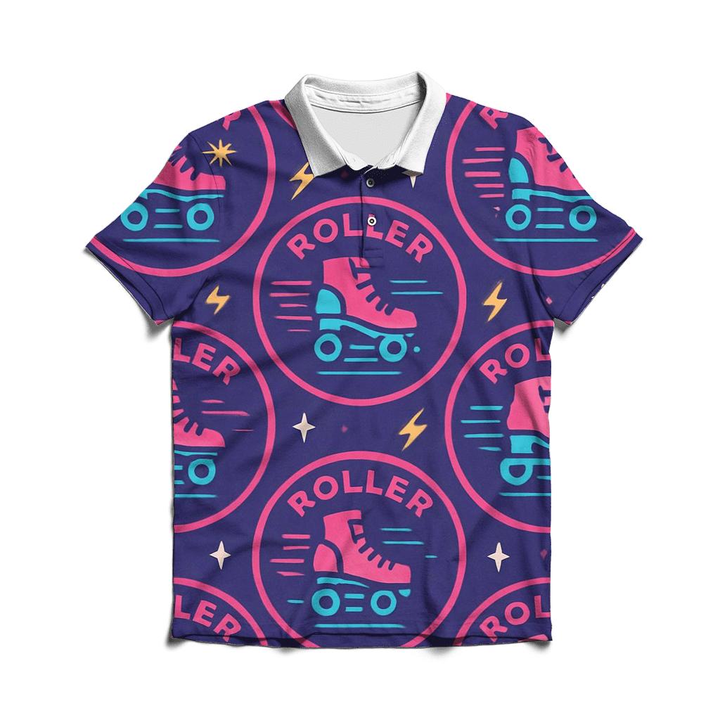 Laser Roller Rink Badges personalized polo shirts