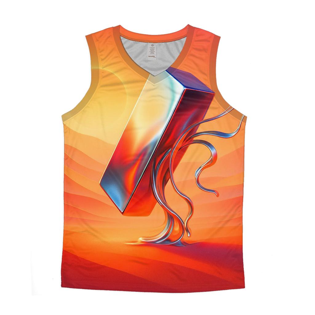 Solar Saffron Mirage Dunes sports performance tank tops