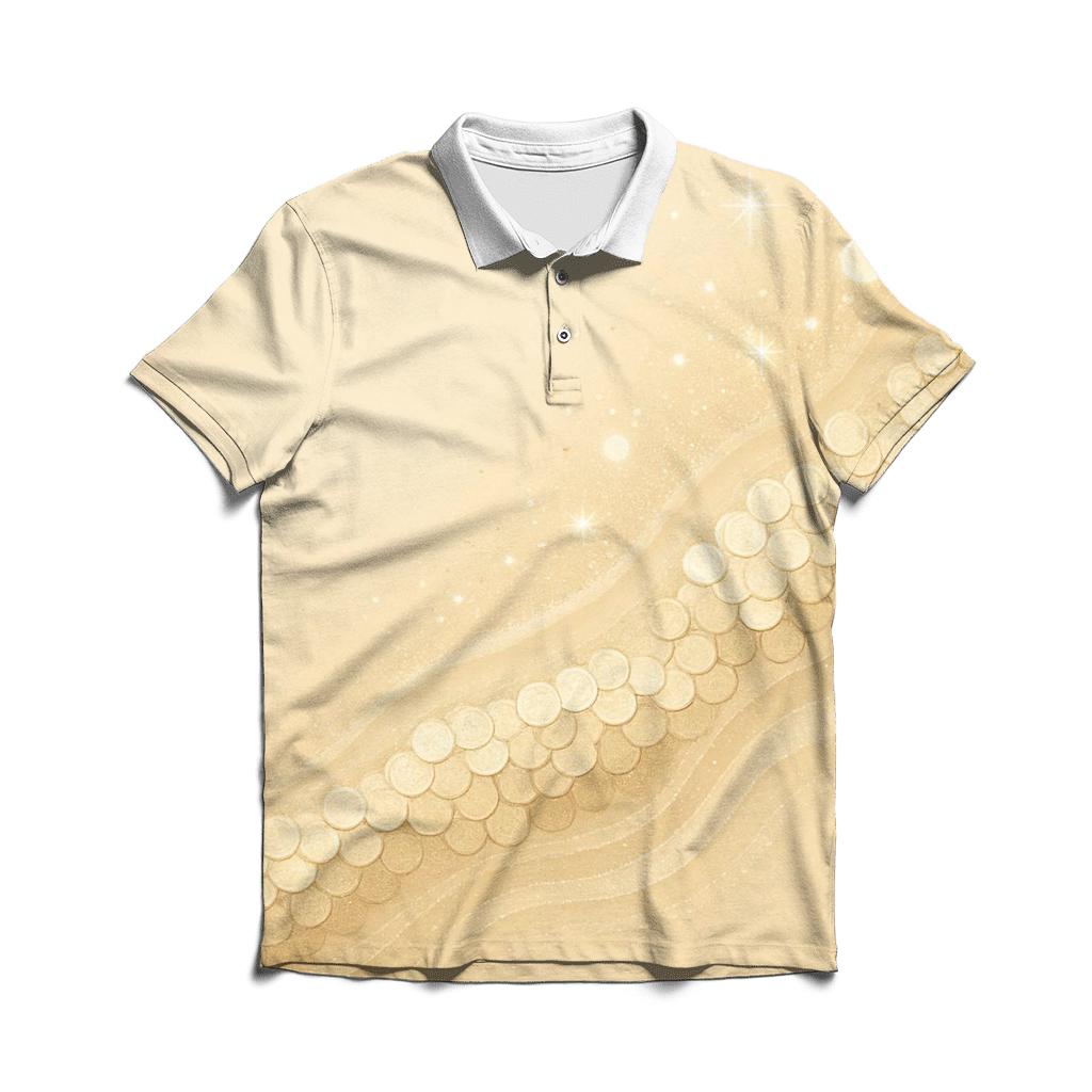 Champagne Sequin Tide custom polo shirts