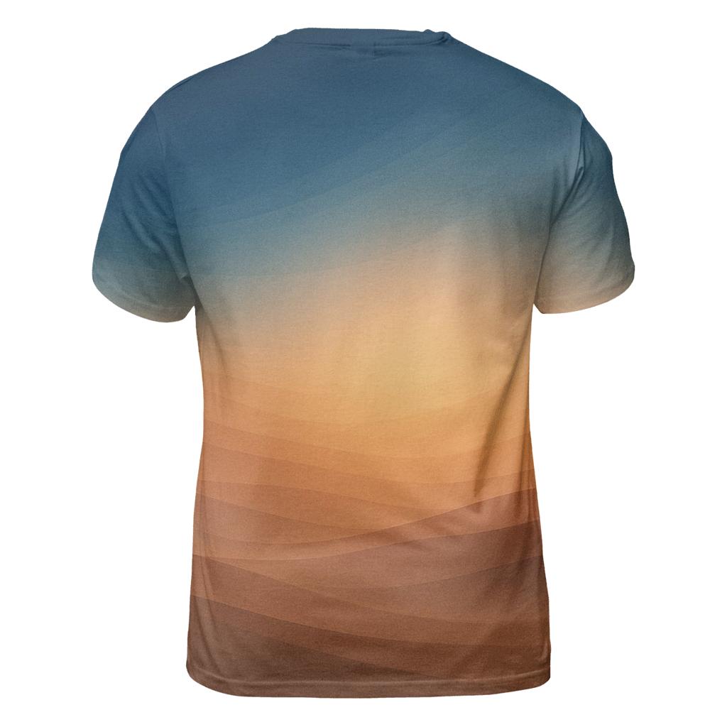 Cobalt Sandstorm Bloom vibrant all-over design tees