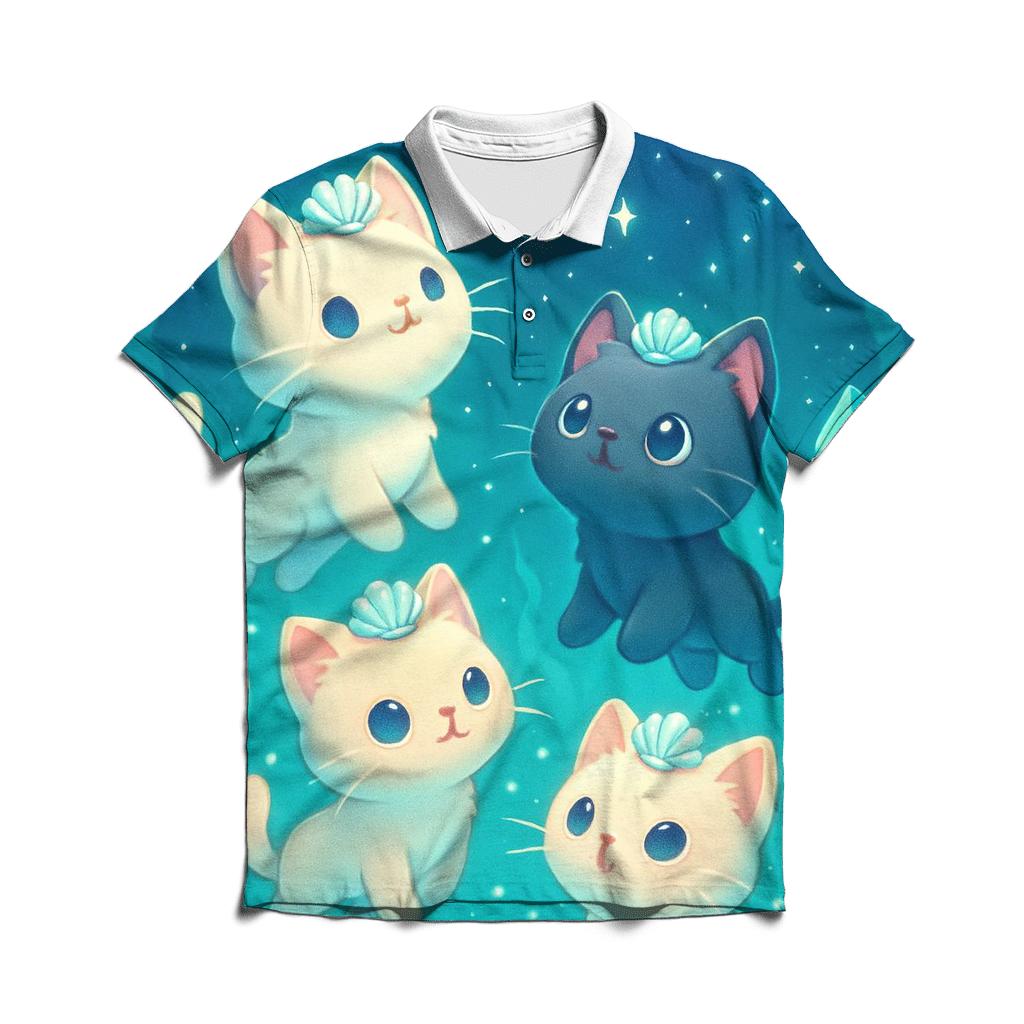 Crystal Reef Starwatch Kittens custom polo shirts
