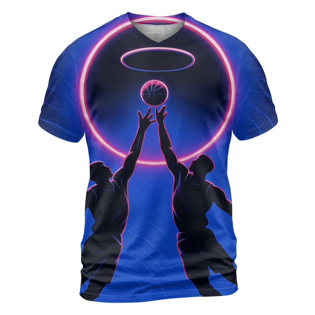 Gravity Wave Basketball Duel designer pattern shirts