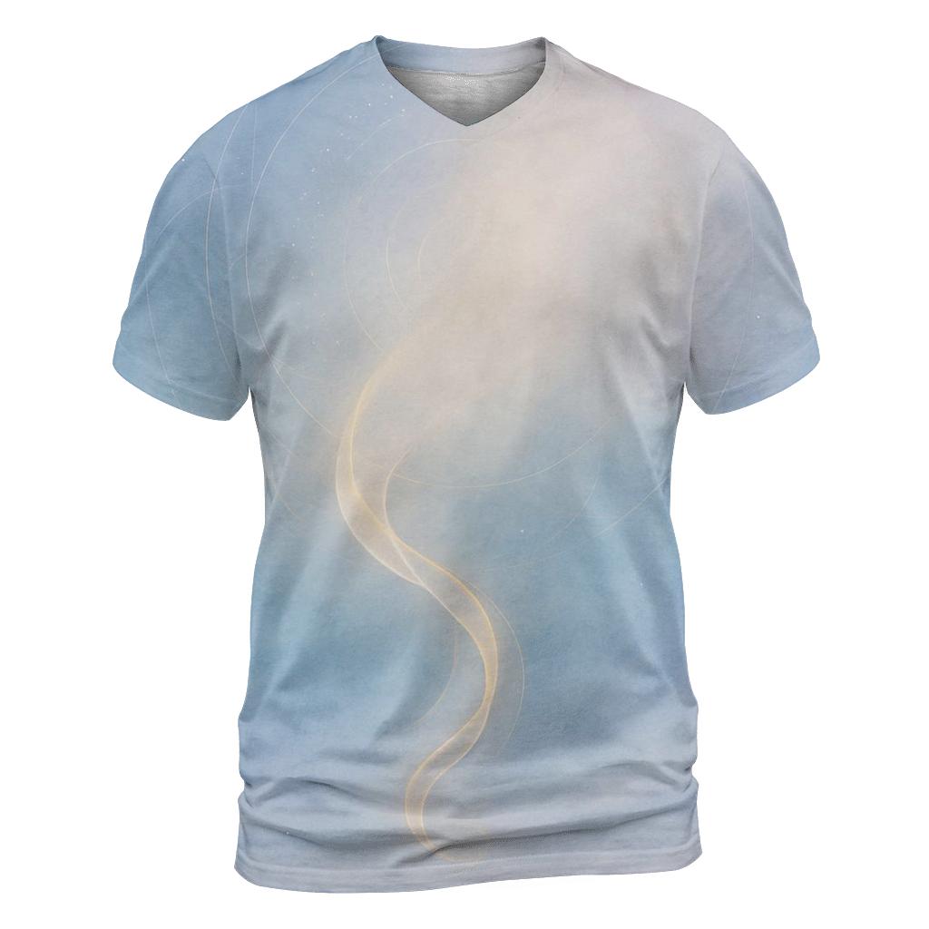 Breathlight Spiral Veil creative print fashion shirts