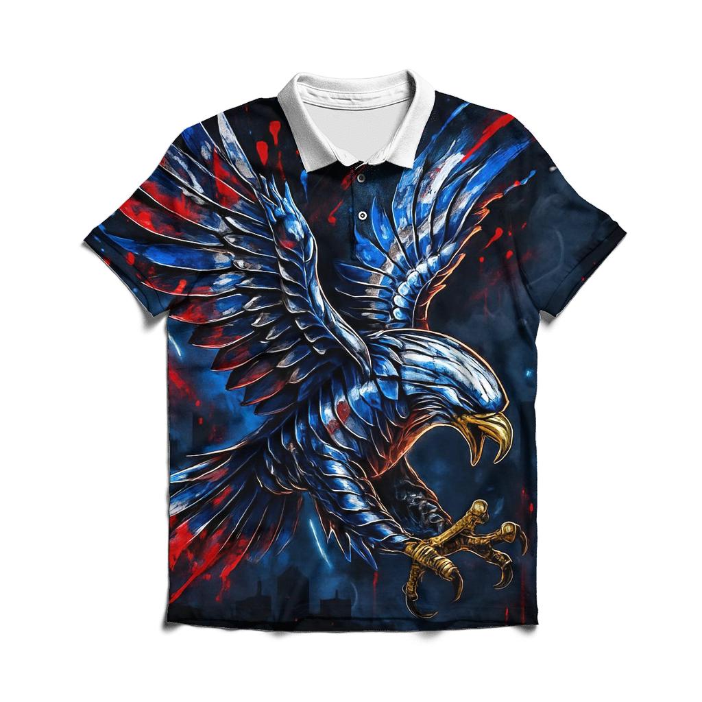 Neon Foundry Flag Eagle branded logo polo shirts