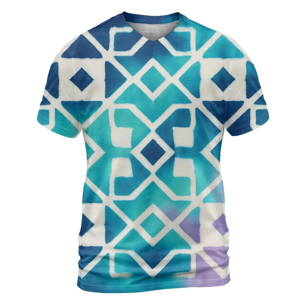 Aurora Itajime Clamp Grid trendy printed shirt styles