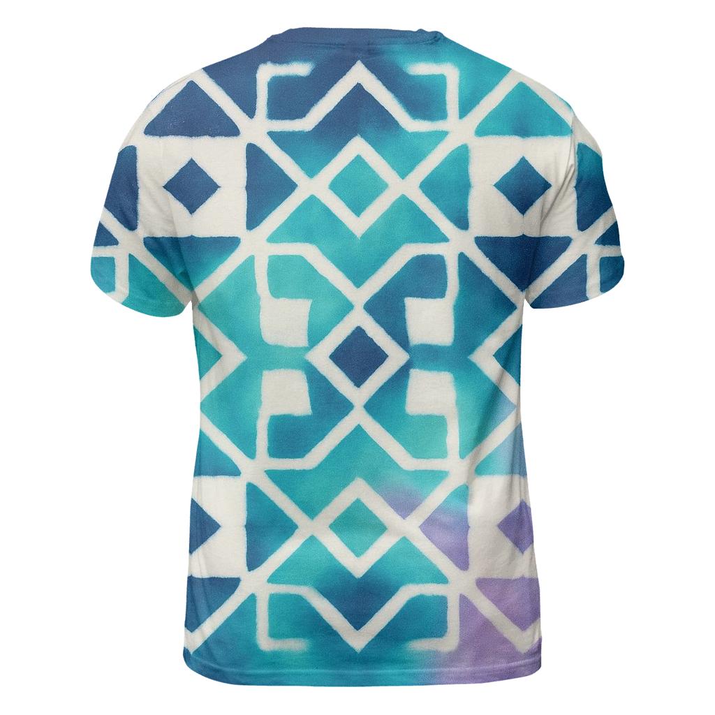 Aurora Itajime Clamp Grid trendy printed shirt styles