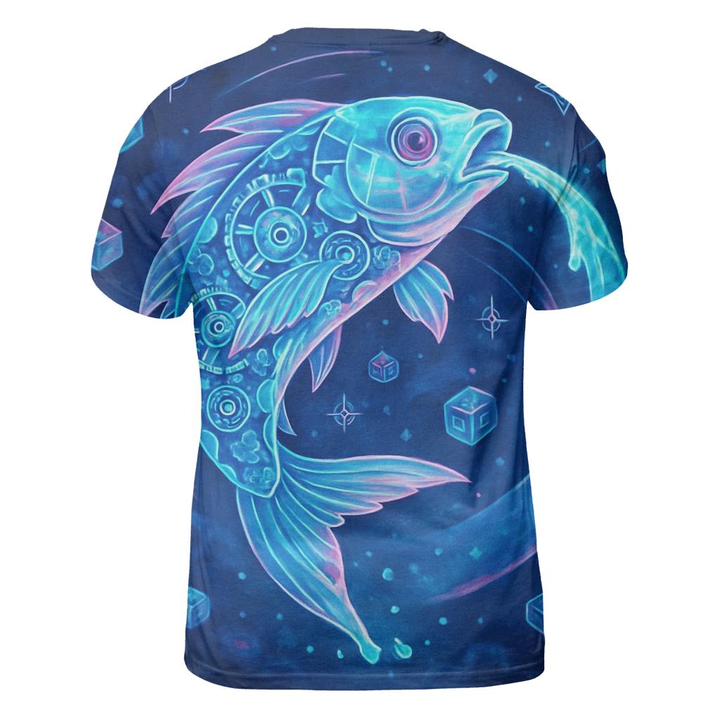 Clockwork Koi Dream Forge creative print fashion shirts