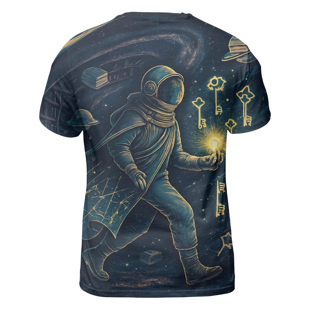The Archivist Of Constellation Keys vibrant all-over design tees