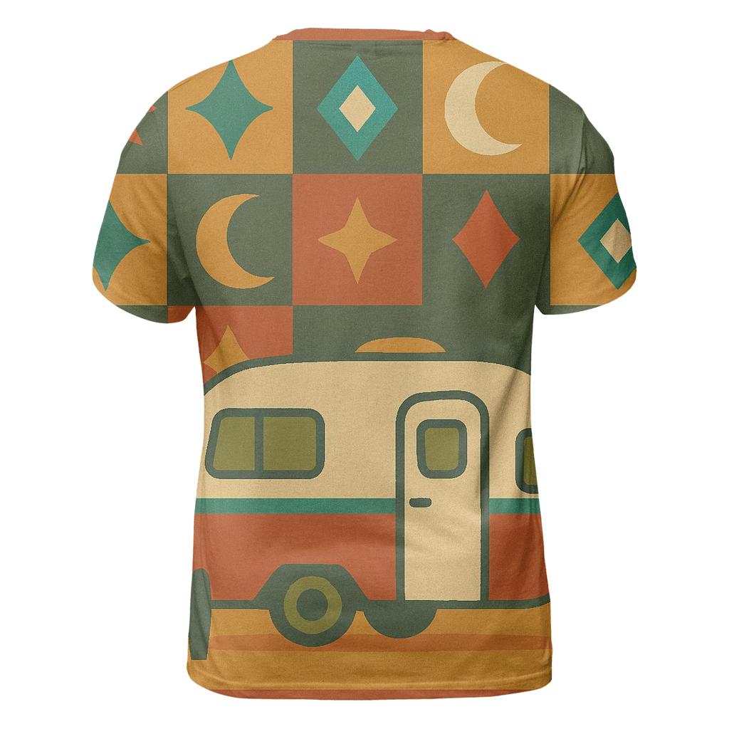 Cosmic Camper Patchwork unique graphic print tees
