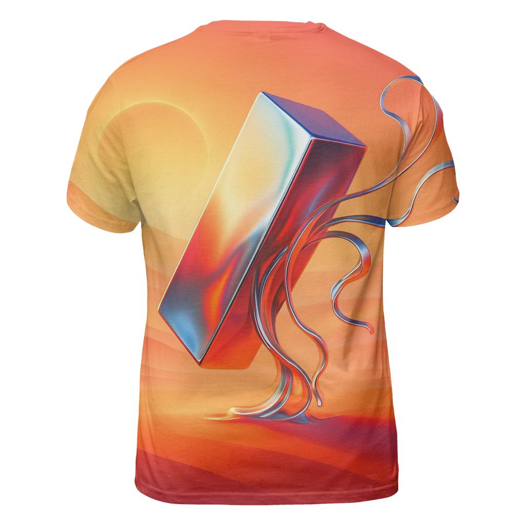 Solar Saffron Mirage Dunes designer pattern shirts