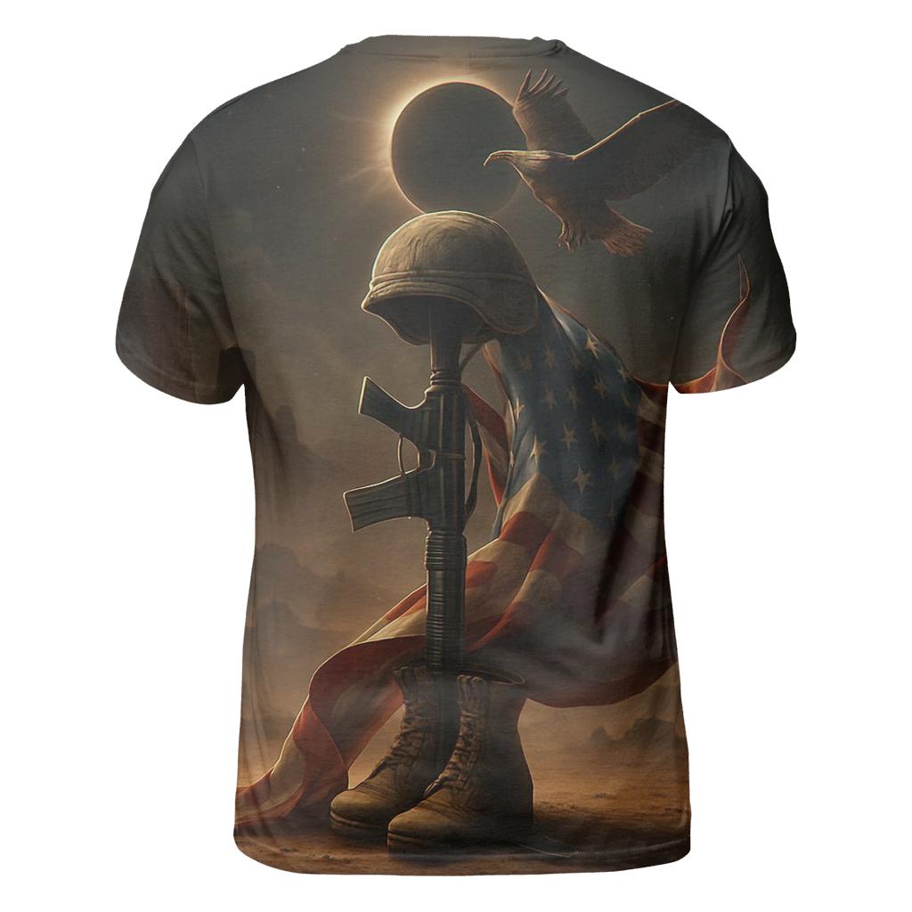 Desert Eclipse Standard Of The Fallen vibrant all-over design tees