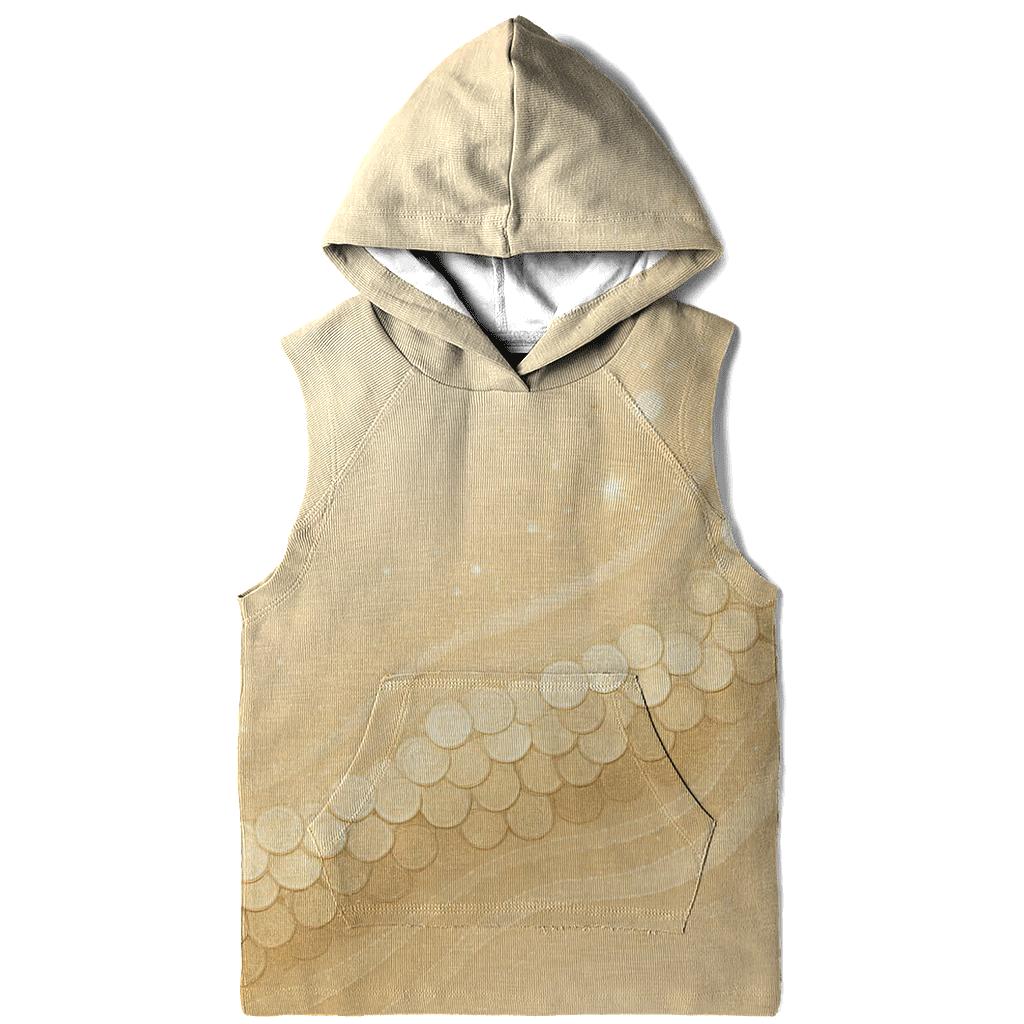 Champagne Sequin Tide printed hoodies