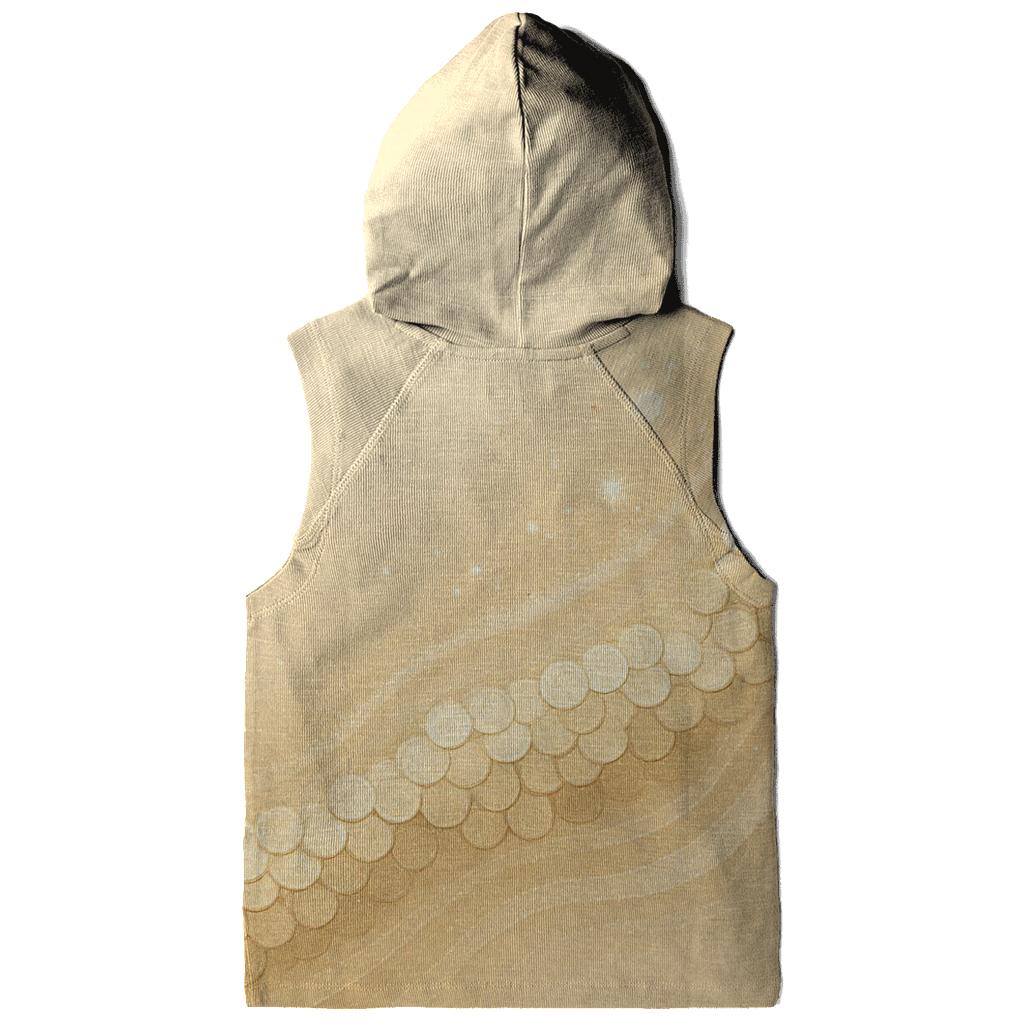Champagne Sequin Tide printed hoodies