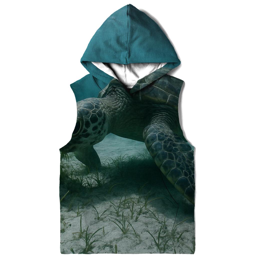 Reef Edge Glide Green Sea Turtle hoodie designs