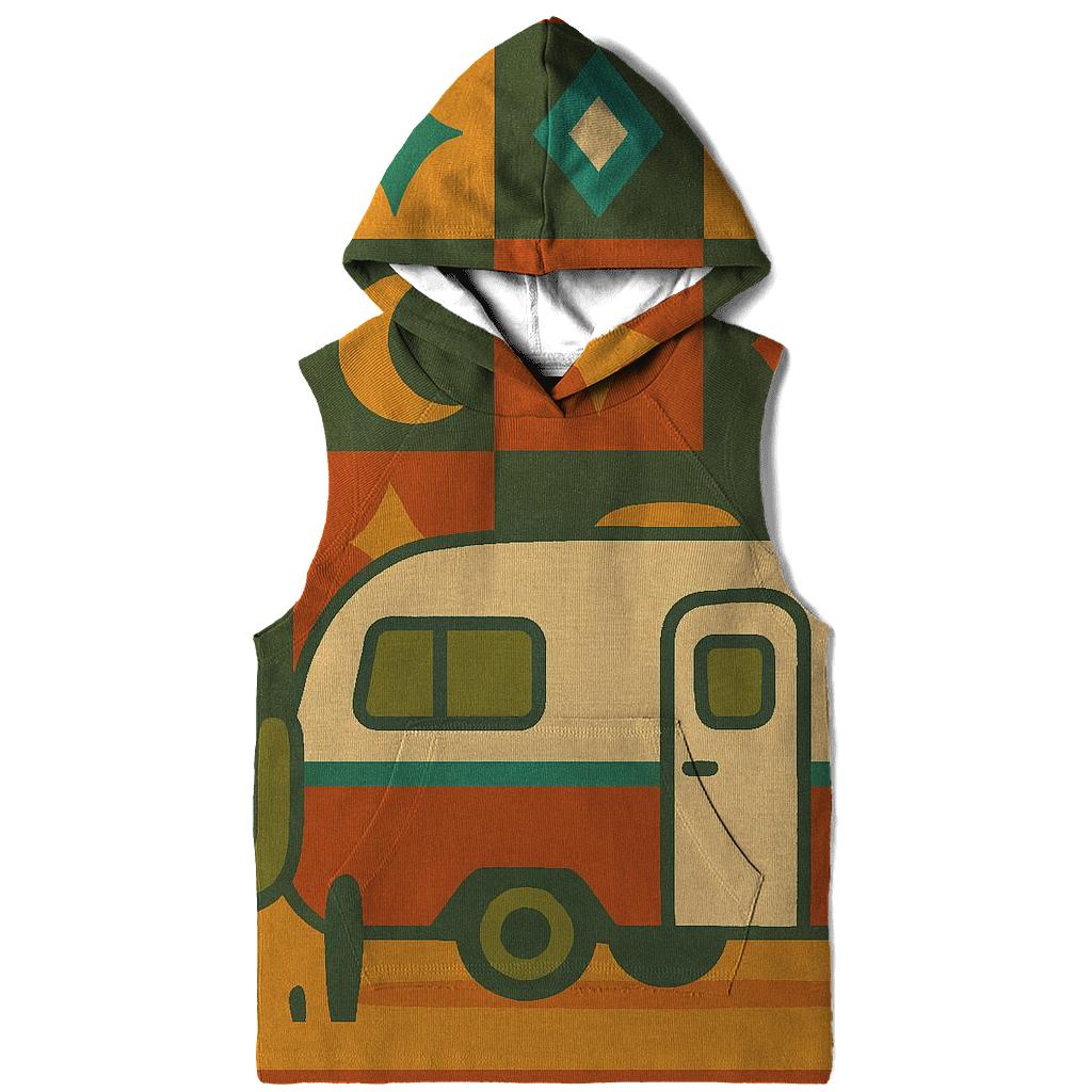 Cosmic Camper Patchwork designer hoodies