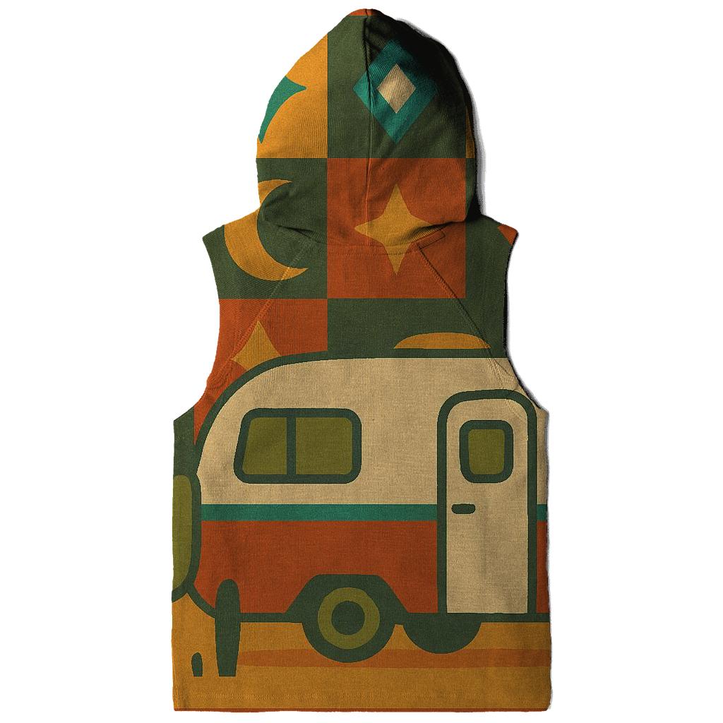 Cosmic Camper Patchwork designer hoodies