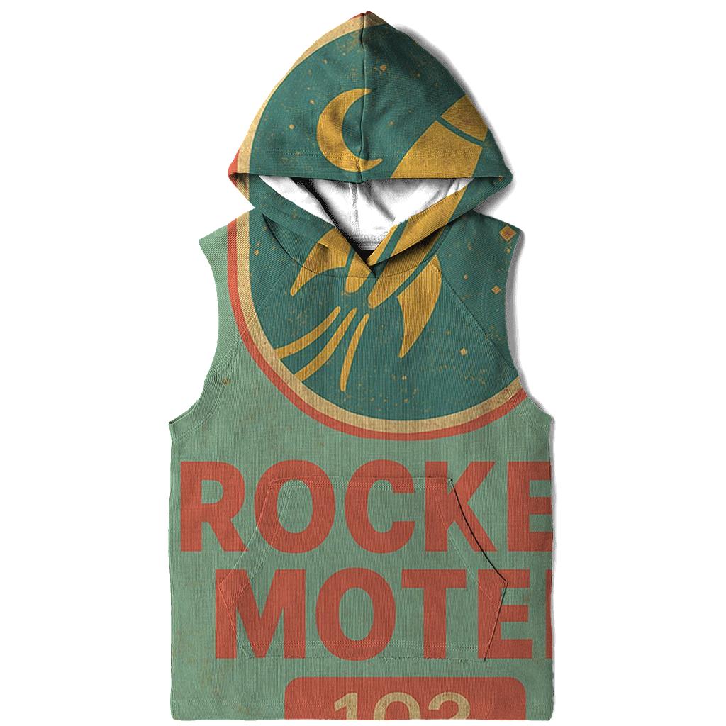 Retro Space Age Motel Keytag Illustration premium hoodies