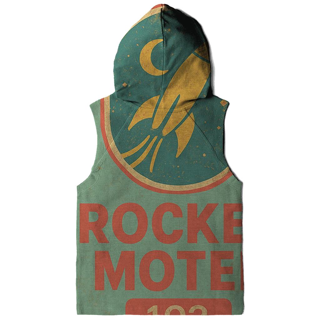 Retro Space Age Motel Keytag Illustration premium hoodies