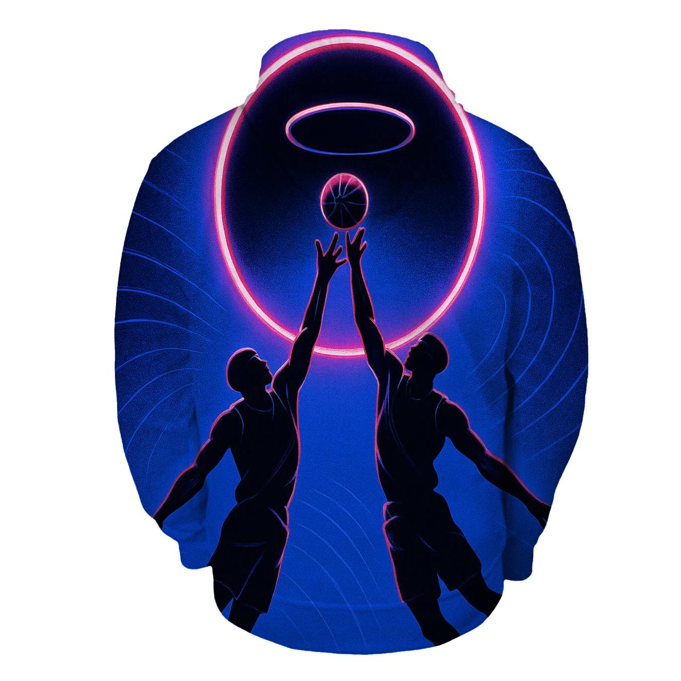 Gravity Wave Basketball Duel premium hoodies