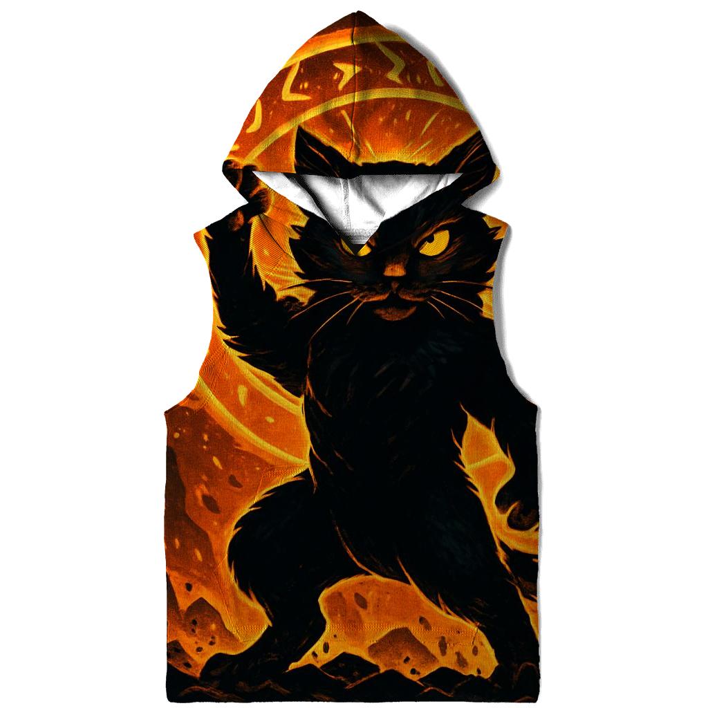 Forge Guardian Cat Of Ember Runes designer hoodies