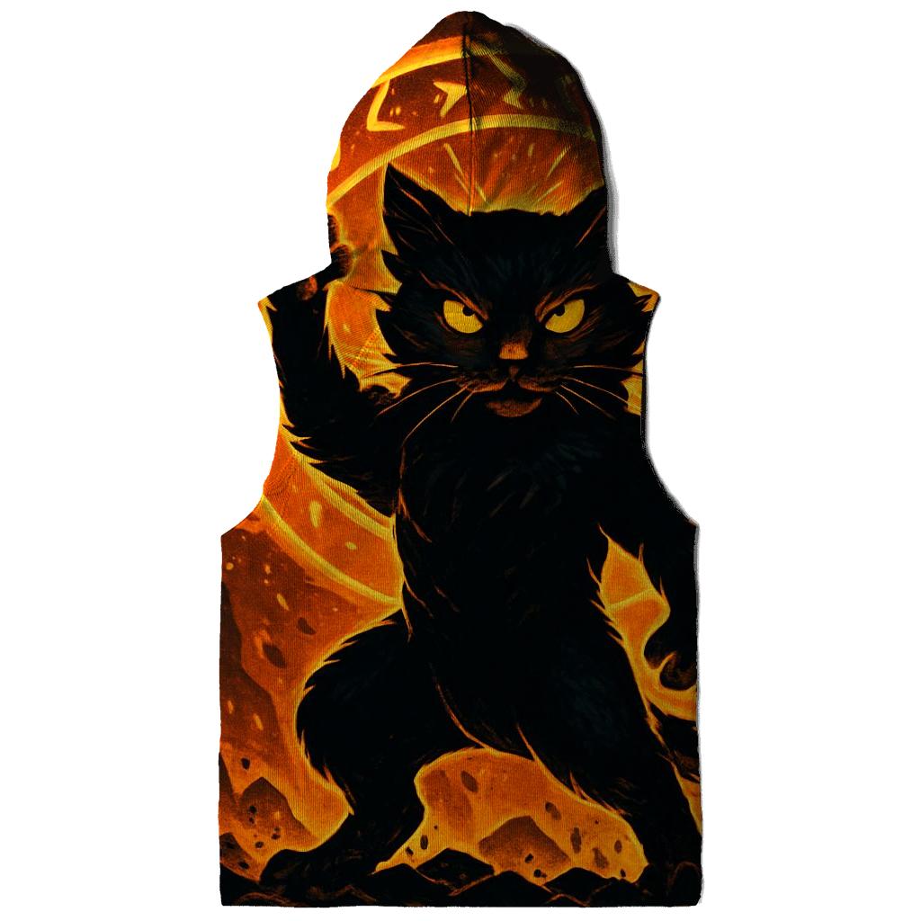 Forge Guardian Cat Of Ember Runes designer hoodies