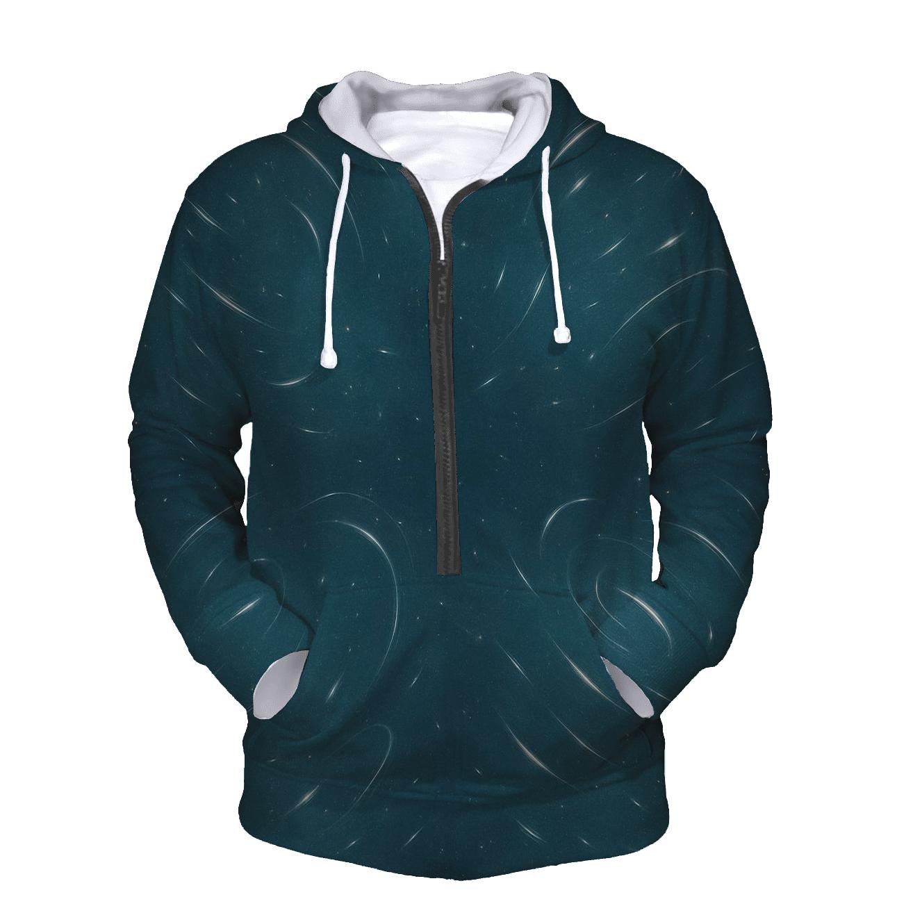 Gravitational Lens Arc Tapestry zip-up hoodies