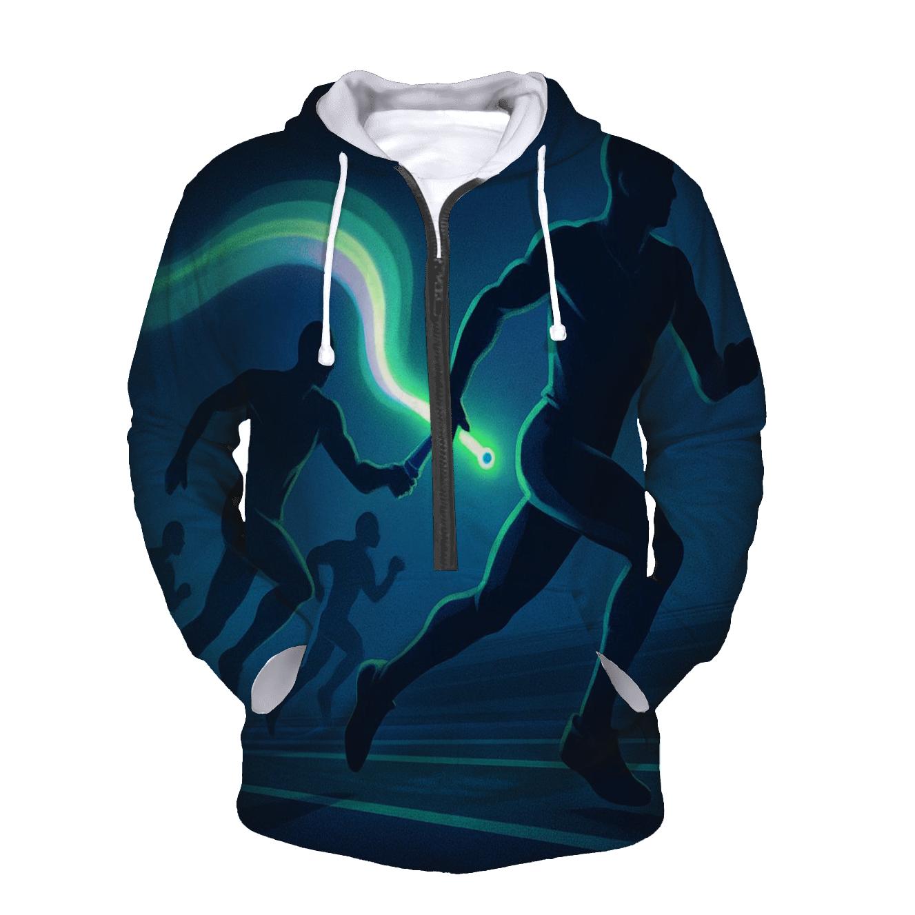 Aurora Sprint Relay printed hoodies