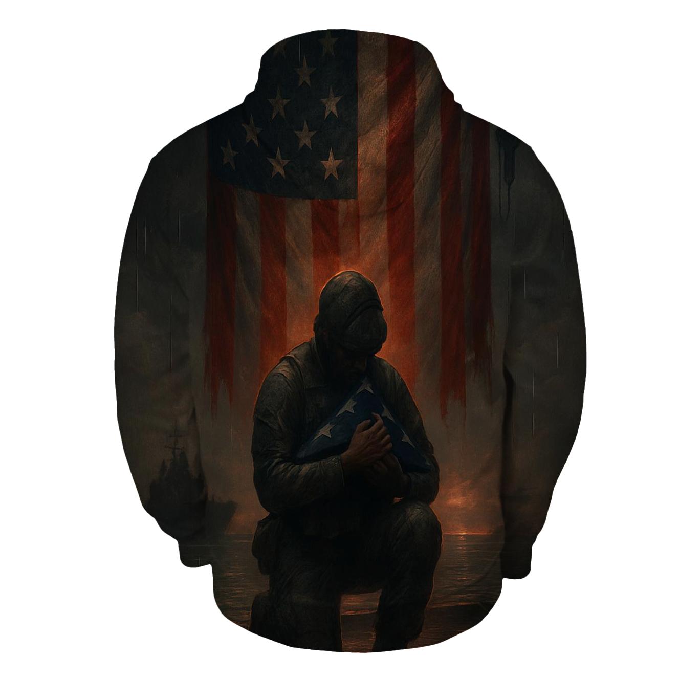 Harbor Vigil Under The Tattered Stars zip-up hoodies