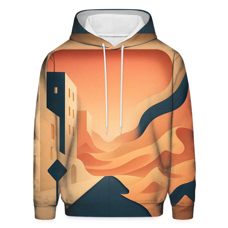 Kinetic Paper Cut City Mirage hoodie styles