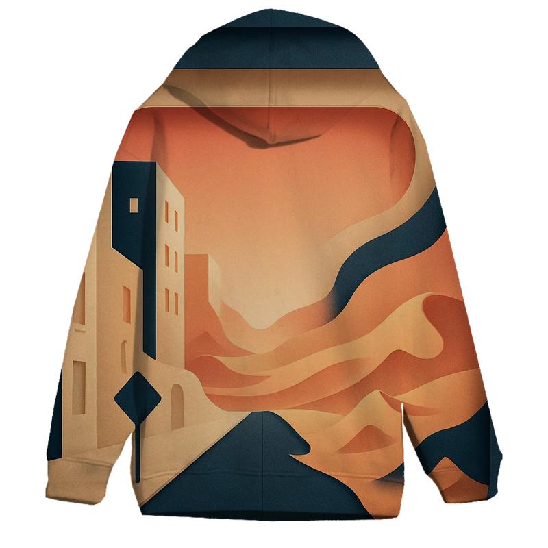 Kinetic Paper Cut City Mirage hoodie styles