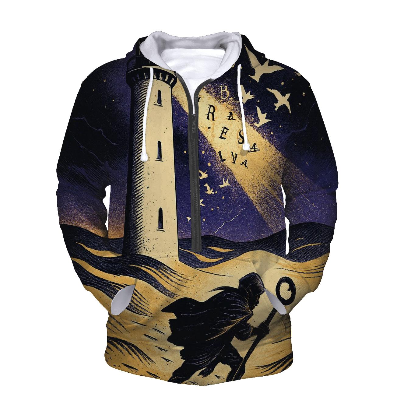 Desert Lighthouse Of Floating Letters hoodie designs