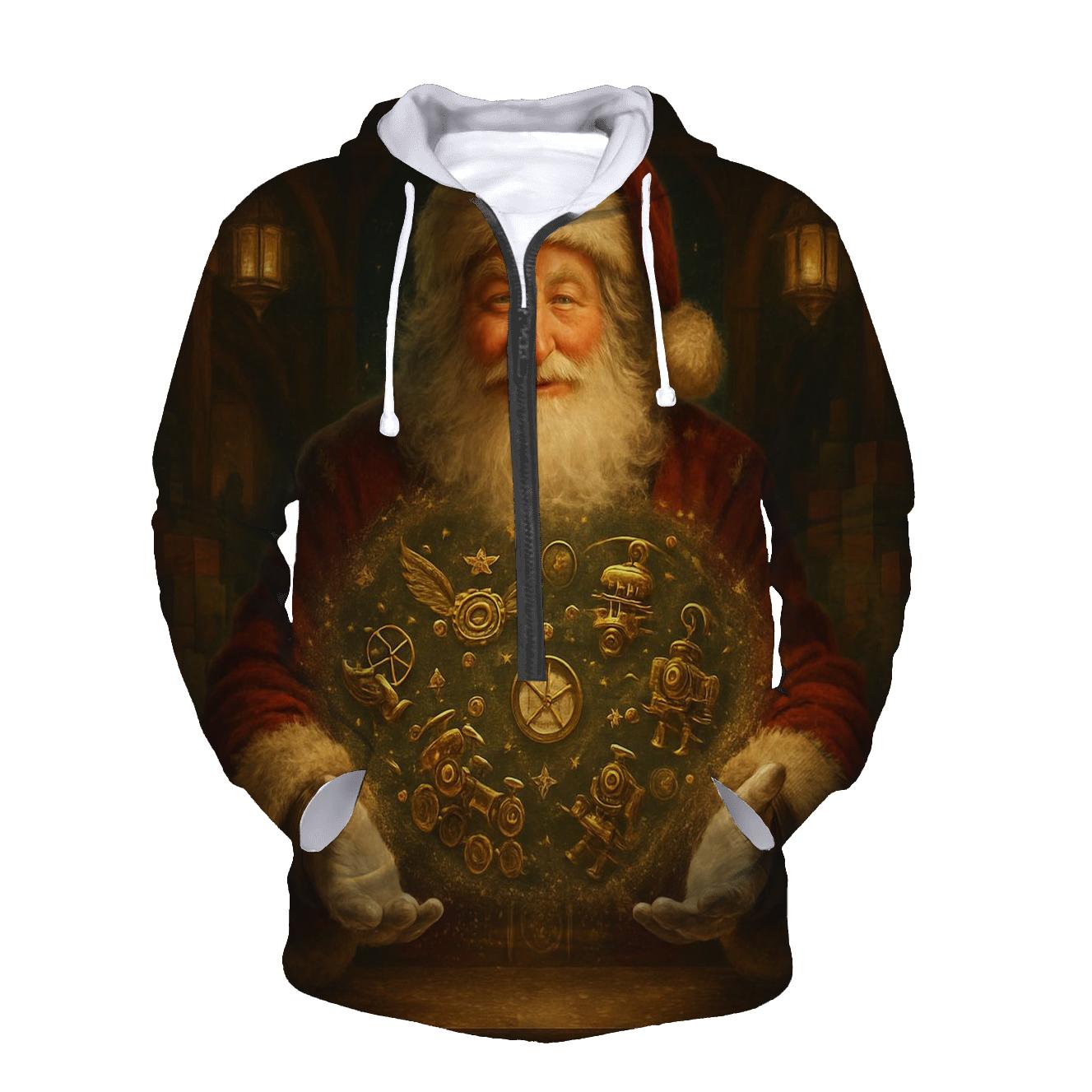 Gilded Workshop Santa And The Clockwork Toystorm zip-up hoodies