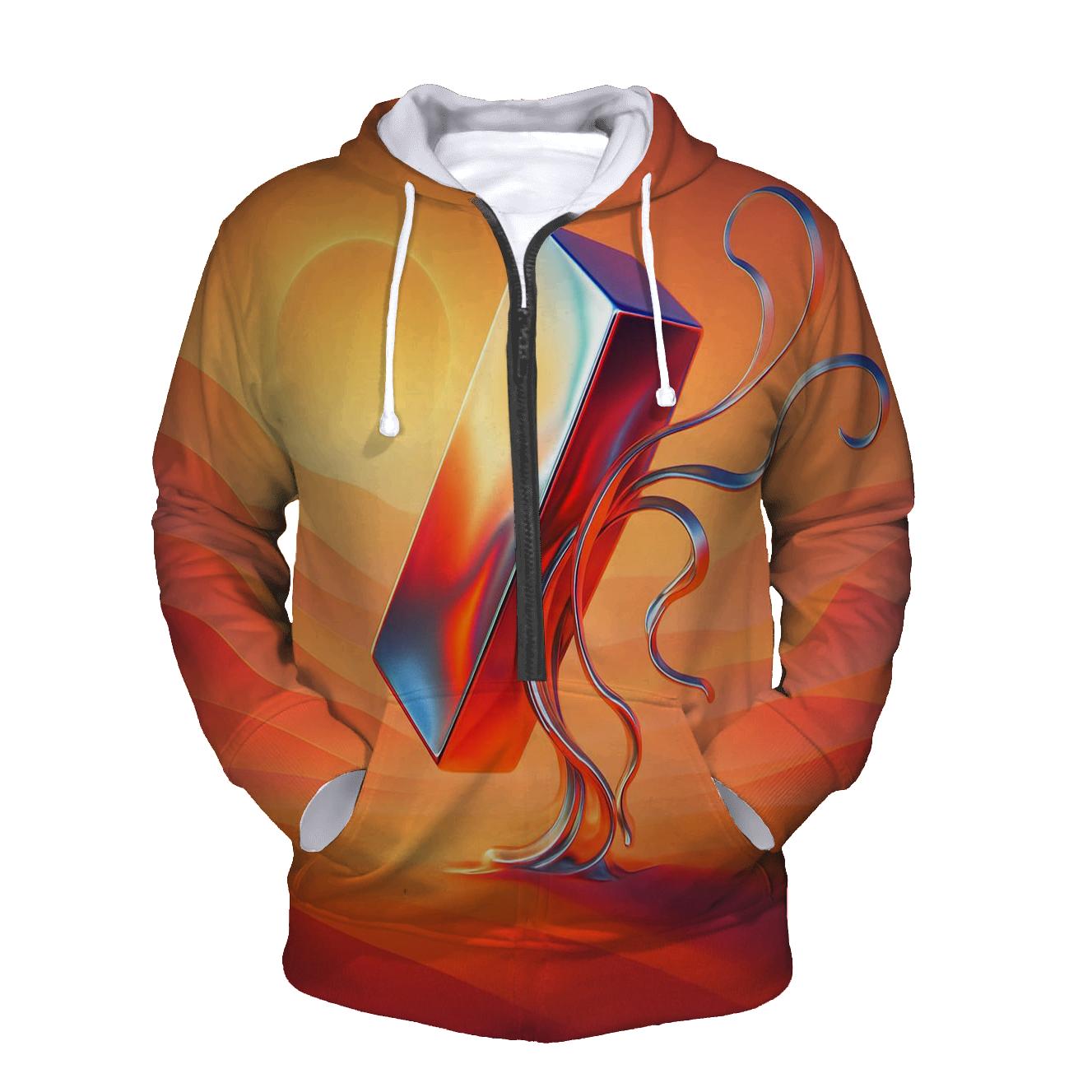 Solar Saffron Mirage Dunes custom hoodies